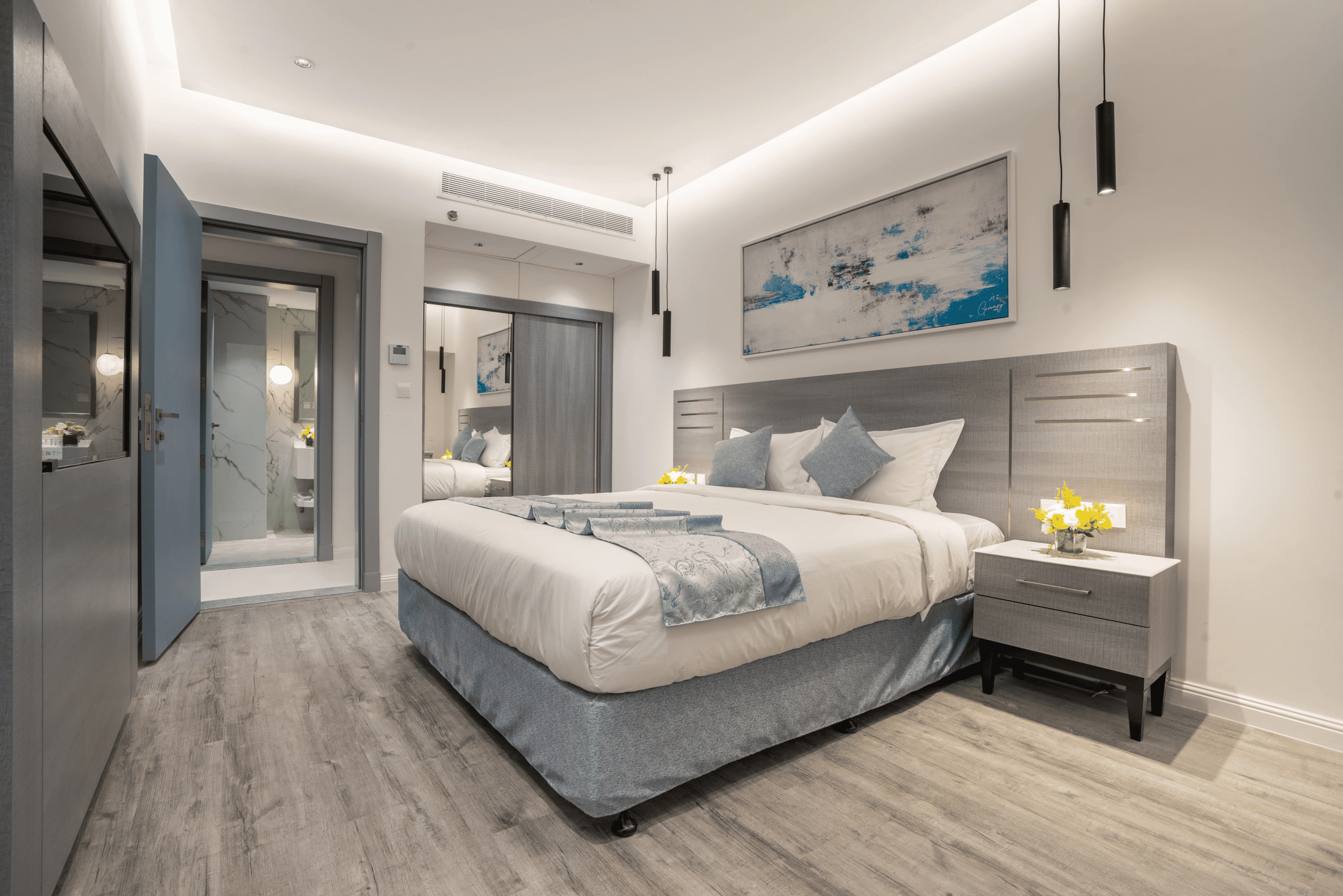 Shared spaces in a residential compound in Riyadh